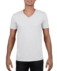 Gildan 64V00 - T-shirt Col-V Softstyle Blanc