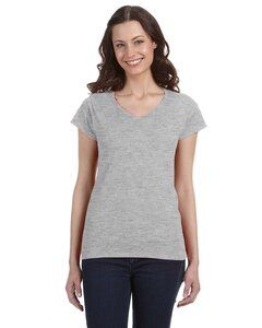 Gildan 64V00L - T-shirt Col-V pour Femme Sport Grey