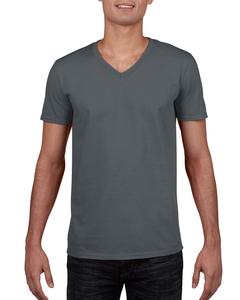 Gildan 64V00 - T-shirt Col-V Softstyle Charcoal