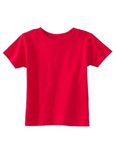 Rabbit Skins 3401 - T-shirt à manches longues en jersey pour bébé, 5,5 oz Rouge