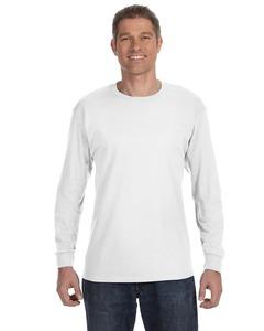 Jerzees 29L - T-shirt à manches longues HEAVYWEIGHT BLENDMC 50/50, 9,3 oz deMC Blanc