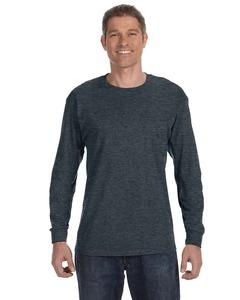 Jerzees 29L - T-shirt à manches longues HEAVYWEIGHT BLENDMC 50/50, 9,3 oz deMC Noir Cendré