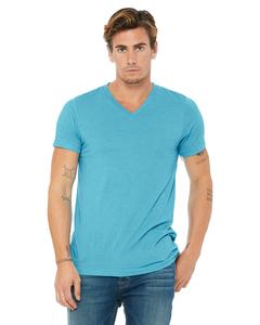 Bella+Canvas 3415C - t-shirt unisexe Triblend à manches courtes avec encolure en V Aqua Triblend