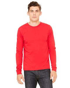 Bella+Canvas 3501 - t-shirt jersey à manches longues pour homme Rouge
