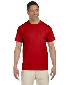 Gildan G230 - T-shirt avec poche Ultra CottonMD, 10 oz de MD (2300) Rouge