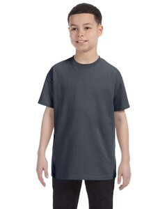 Gildan G500B - T-shirt pour enfant Heavy CottonMD, 8,9 oz de MD (5000B) Gris Athlétique Foncé