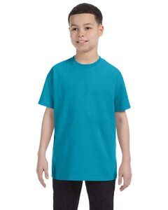 Gildan G500B - T-shirt pour enfant Heavy CottonMD, 8,9 oz de MD (5000B) Tropical Blue