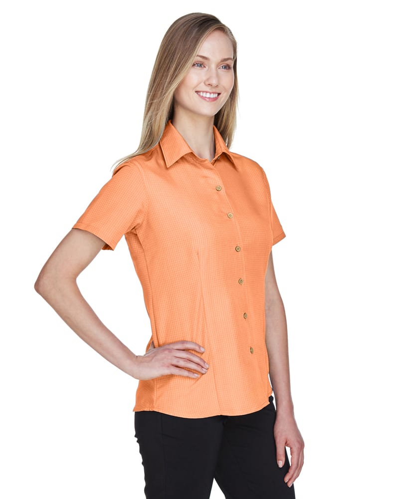 Harriton M560W - Ladies Barbados Textured Camp Shirt