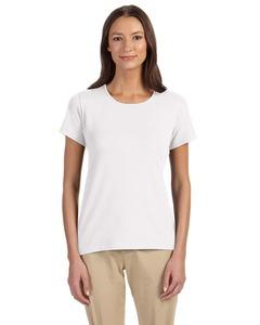 Devon & Jones DP182W - Perfect Fit Ladies Shell T-Shirt Blanc