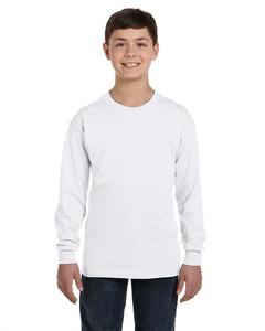 Gildan G540B - Heavy Cotton Youth 5.3 oz. Long-Sleeve T-Shirt Blanc