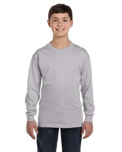 Gildan G540B - Heavy Cotton Youth 5.3 oz. Long-Sleeve T-Shirt Gris Athlétique