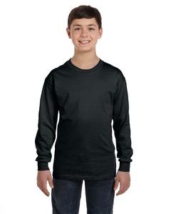 Gildan G540B - Heavy Cotton Youth 5.3 oz. Long-Sleeve T-Shirt Noir