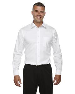 Devon & Jones DG530T - Men's Tall Crown Collection Solid Long-Sleeve Stretch Twill Blanc