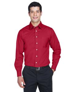 Devon & Jones DG530 - Men's Crown Collection Solid Stretch Twill Rouge