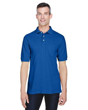 Harriton M265P - 5.6 oz. Easy Blend Polo with Pocket