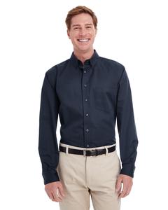 Harriton M581 - Men's Foundation 100% Cotton Long Dark Navy