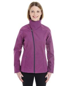 Ash City North End NE705W - Ladies Edge Soft Shell Jacket with Fold-Down Collar Framboise