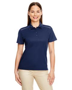 Core 365 78181R - Ladies Radiant Performance Piqué Polo with Reflective Piping Marine classique