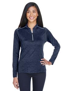 Core 365 CE401W - Ladies Kinetic Performance Quarter-Zip Classic Navy/Carbon