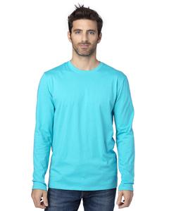 Threadfast 100LS - Unisex Ultimate Long-Sleeve T-Shirt Bleu Pacific