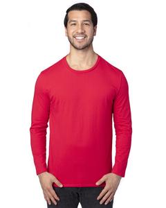 Threadfast 100LS - Unisex Ultimate Long-Sleeve T-Shirt Rouge