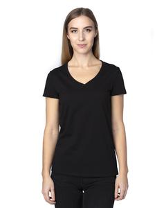 Threadfast 200RV - Ladies Ultimate Short-Sleeve V-Neck T-Shirt Noir