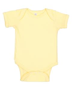 Rabbit Skins 4400 - Infant 5 oz. Baby Rib Lap Shoulder Bodysuit Banane