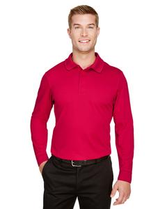 Devon & Jones DG20L - Mens CrownLux Performance Plaited Long-Sleeve Polo