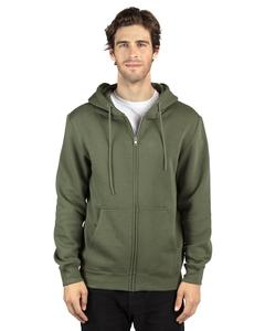 Threadfast 320Z - Unisex Ultimate Fleece Full-Zip Hooded Sweatshirt Vert Miltaire