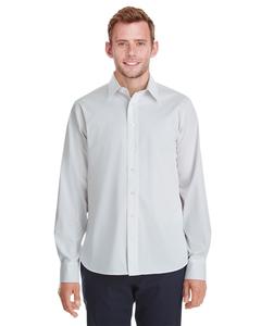 Devon & Jones DG561 - Men's Crown  Collection Stretch Broadcloth Untucked Shirt Blanc