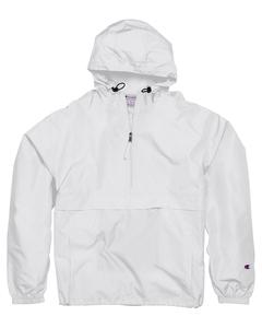 Champion CO200 - Adult Packable Anorak 1/4 Zip Jacket Blanc