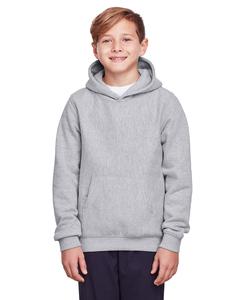 Team 365 TT96Y - Youth Zone HydroSport Heavyweight Pullover Hooded Sweatshirt Heather Athletique