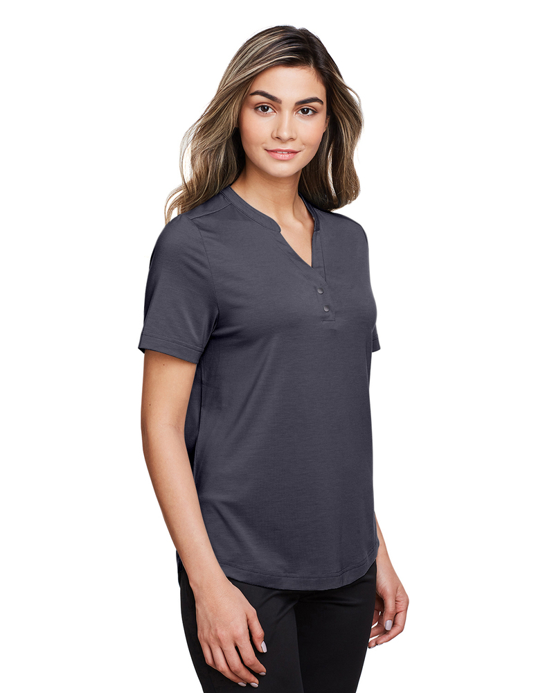 North End NE100W - Ladies Jaq Snap-Up Stretch Performance Polo