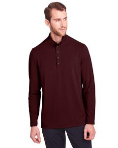 North End NE400 - Men's Jaq Snap-Up Stretch Performance Pullover Bourgogne