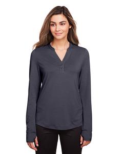 North End NE400W - Ladies Jaq Snap-Up Stretch Performance Pullover Carbon