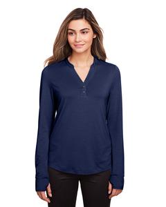 North End NE400W - Ladies Jaq Snap-Up Stretch Performance Pullover Marine classique
