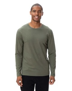 Threadfast 180LS - Unisex Ultimate Long-Sleeve T-Shirt Vert Miltaire