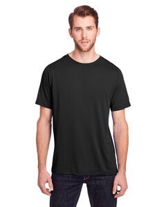 Core365 CE111T - Adult Tall Fusion ChromaSoft Performance T-Shirt Noir