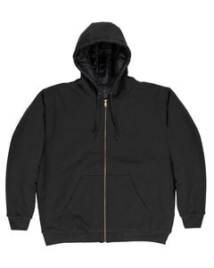 Berne SZ612 - Men's Glacier Full-Zip Hooded Jacket Noir