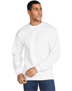 Gildan SF000 - Adult Softstyle® Fleece Crew Sweatshirt Blanc